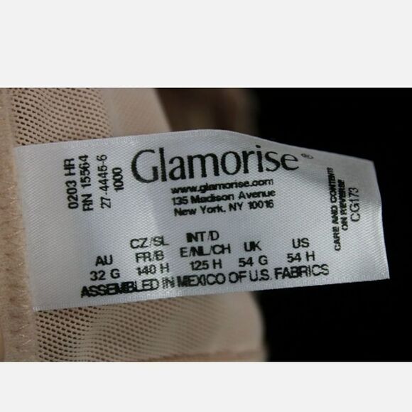 Glamorise Classic Magiclift Nonwired CG173 Size 54H Beige.Excellent condition - Picture 6 of 6